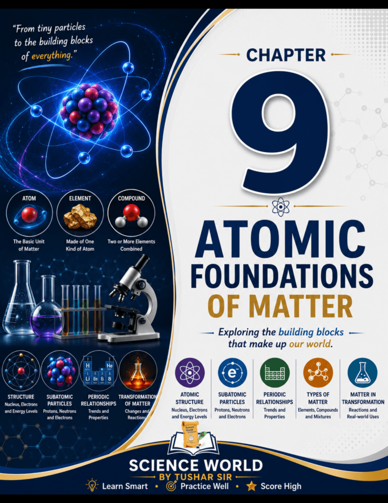 Class 9 Science Chapter 9 Atomic Foundations of Matter Notes