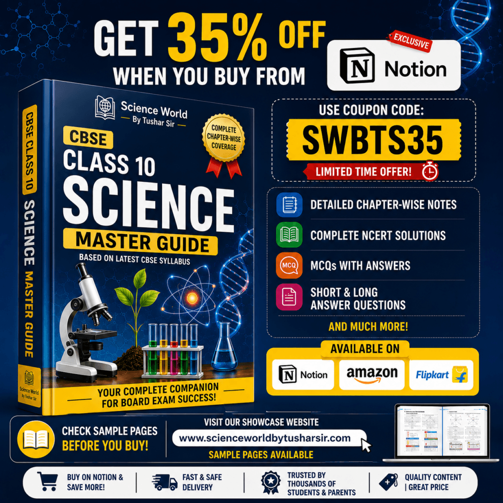 CBSE Class 10 Science Master Guide book by Science World By Tushar Sir