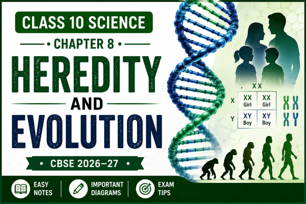 Heredity and Evolution Class 10 Notes Chapter 8 CBSE 2026–27