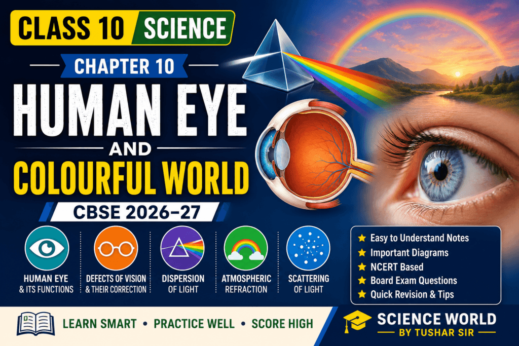 human eye and colourful world class 10 notes chapter 10 cbse webp