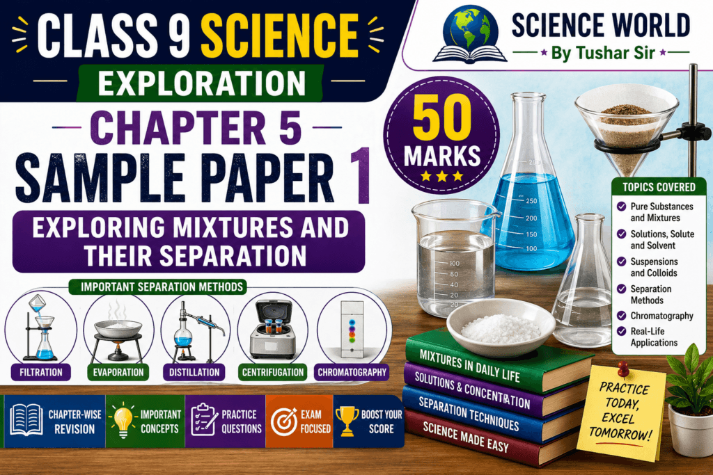 Class 9 Science Exploration Chapter 5 Sample Paper 1 with solutions