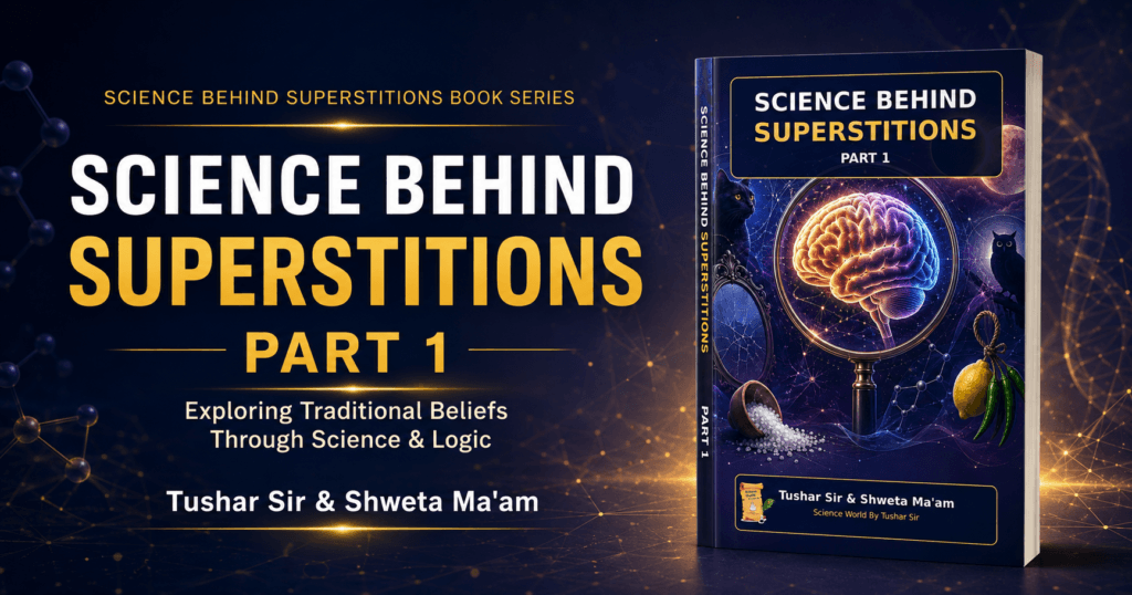 Science Behind Superstitions Part 1 book by Tushar Sir and Shweta Ma’am