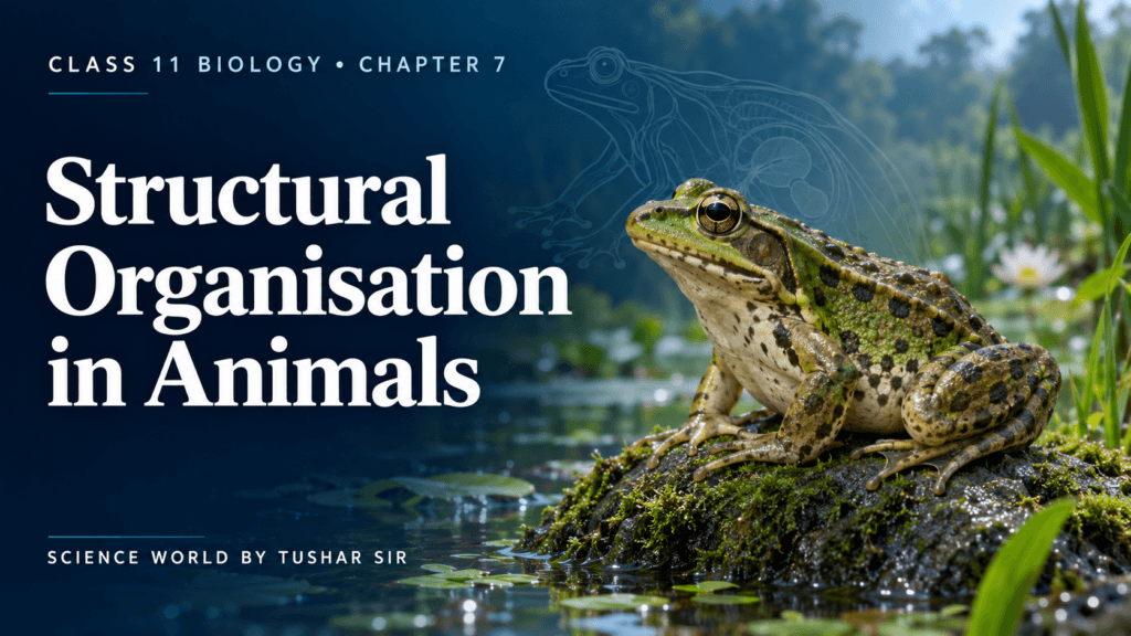 - Structural Organisation in Animals Class 11 Biology Chapter 7 featured image showing a frog