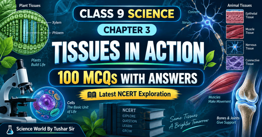Class 9 Science Chapter 3 Tissues in Action 100 MCQs with Answers