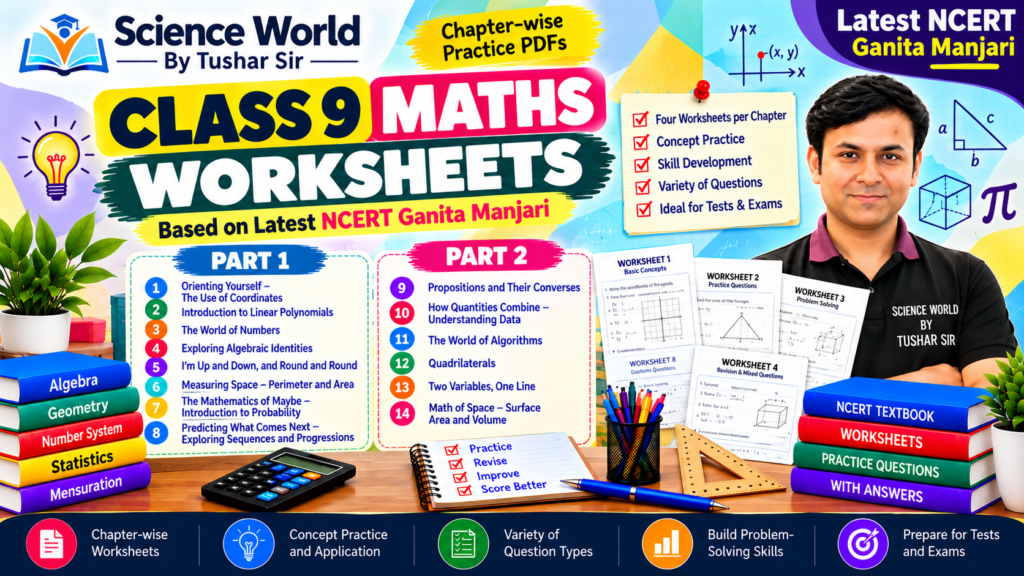 Class 9 Maths Worksheets Banner